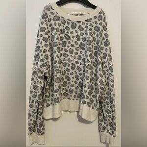 Z Supply Leopard Print Sweater